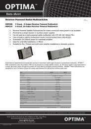 Optima msr multiswitches - DAS Technology