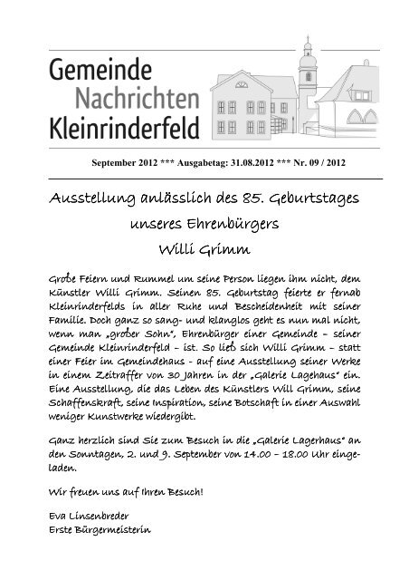 09 - September 2012 - Gemeinde Kleinrinderfeld