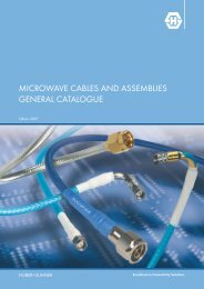 MICROWAVE CABLES AND ASSEMBLIES GENERAL CATALOGUE