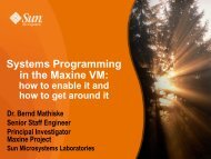 Systems Programming in the Maxine VM: how to ... - Agentgroup