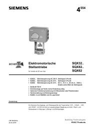 4554 Elektromotorische Stellantriebe SQX32.. SQX82.. SQX62