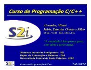 Curso ProgramaÃ§Ã£o C++ 2 - GSE - Universidade Federal de Santa ...
