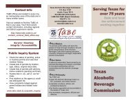 TABC Working With Local Law Enforcement - Texas Alcoholic ...