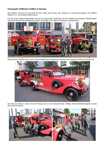 Feuerwehr Oldtimer-Treffen in Sursee - Internetauftritt der ...