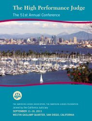 Conference Program - American Judges Association