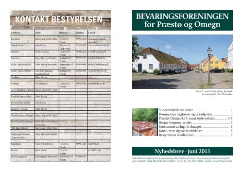 Juni 2013 - Bevaringsforeningen for Præstø og omegn