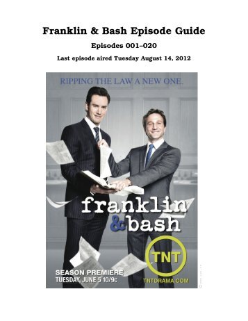 Franklin & Bash Episode Guide - INAF/IASF-Bo