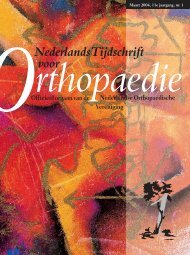 NTvO 2004 MET ADV.qxd - Nederlands Tijdschrift voor Orthopaedie