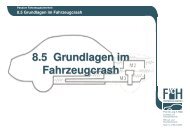 8.5 Grundlagen im Fahrzeugcrash