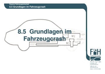 8.5 Grundlagen im Fahrzeugcrash