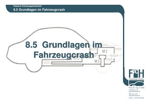 8.5 Grundlagen im Fahrzeugcrash