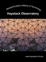 brochure in PDF format - MIT Haystack Observatory