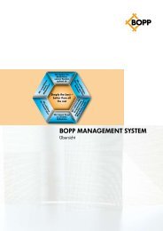 BOPP ManageMent SySteM - G. Bopp & Co AG