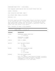 coding manual food frequency - Framingham Heart Study