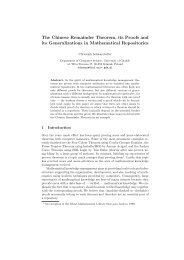 The Chinese Remainder Theorem, its Proofs and its Generalizations ...