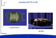 Michel Broekaert (SAGEM) : Jumelles MATIS et JIM