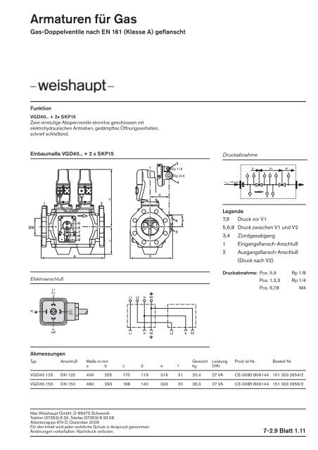 Armaturen für Gas - Linear GmbH