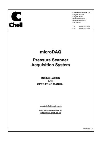 microDAQ - Chell Instruments Limited