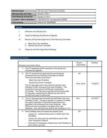 X-TC Meeting Minutes - C36 Lab Message - IHE Wiki