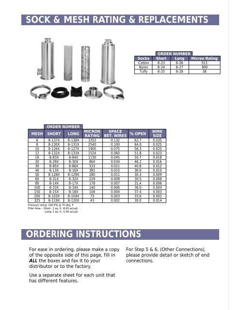 FILTERS & STRAINERS - Holland Applied Technologies