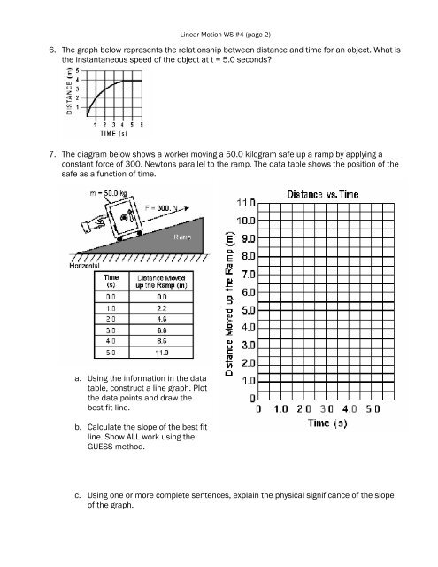 Motion Graphs Practice