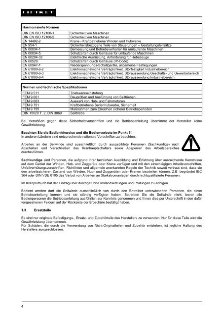 LIFTKET â Seilwinde (LSF) - liftket.de