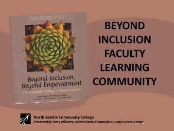 Moving our Teaching Beyond Inclusion - Washington State Board for ...