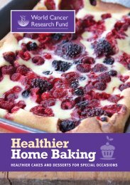 Healthier Home Baking - World Cancer Research Fund