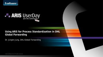 Using ARIS for Process Standardization in DHL ... - Software AG