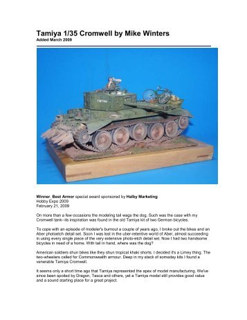 Tamiya 1/35 Cromwell by Mike Winters - IPMS Santa Rosa