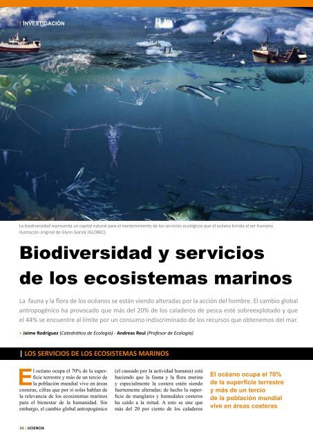 Biodiversidad y servicios de los ecosistemas marinos