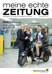 Ausgabe 02/2013 (pdf) - Raiffeisenbank Leibnitz