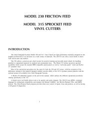 MODEL 230 FRICTION FEED MODEL 315 ... - Allen Datagraph