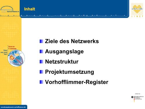 Folie 1 - Kompetenznetz Vorhofflimmern