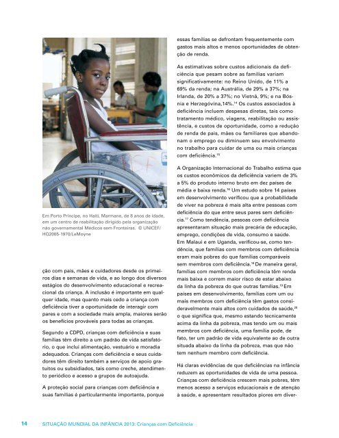 CrianÃ§as com DeficiÃªncia - UNICEF Mozambique - Home page