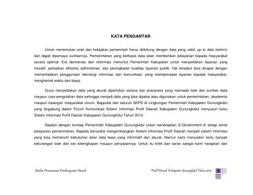 SIPD Kabupaten Gunungkidul Tahun 2012