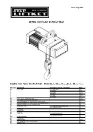 SPARE PART LIST STAR LIFTKET - liftket.de