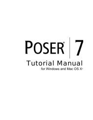 Poser 7 Tutorial Manual - Smith Micro Software, Inc.