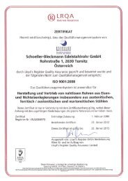 ISO 9001/2008 - Schoeller-Bleckmann Edelstahlrohr AG