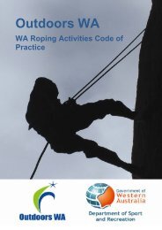 Roping Activities Codes of Practice - Outdoors WA
