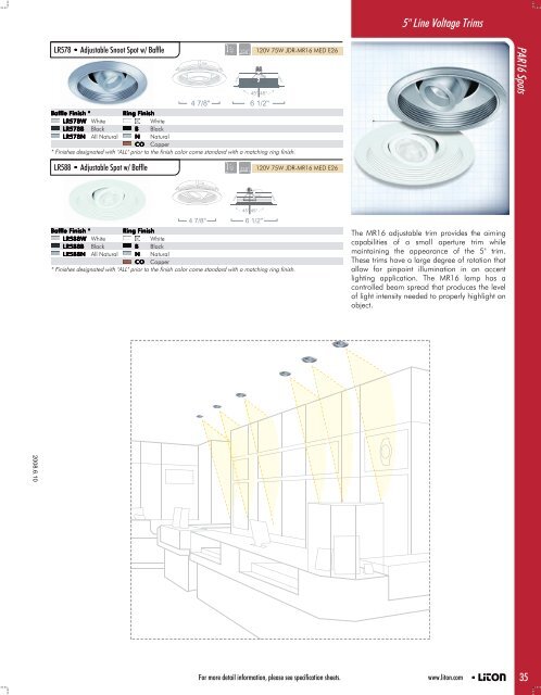 general purpose line voltage downlighting - LITON Lighting