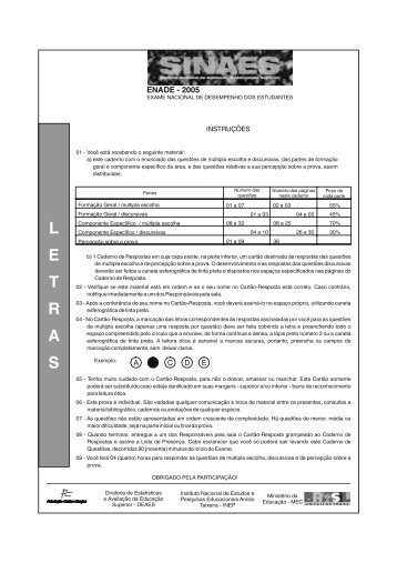 Prova - Letras - 2005.pdf - Inep