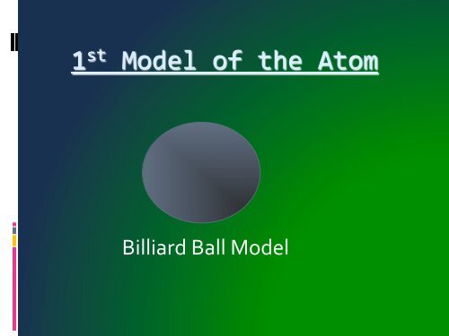 HISTORY OF THE DEVELOPMENT OF THE ATOMIC MODEL