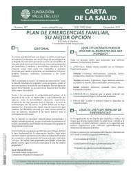 plan de emergencias familiar, su mejor opciÃ³n - Fundacion Valle del ...