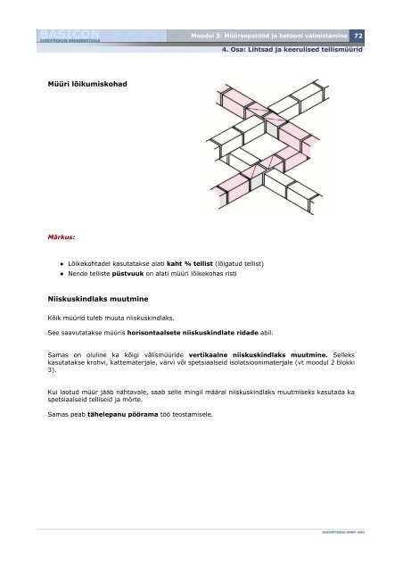 Moodul 3 | MÃ¼Ã¼rsepatÃ¶Ã¶d ja betooni valmistamine