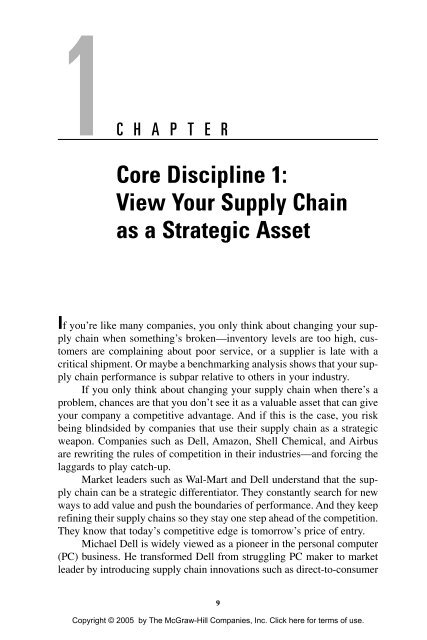 Strategic Supply Chain Management - Supply Chain Online