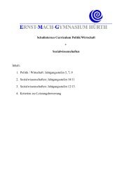 Schulinternes Curriculum Politik/Wirtschaft + Sozialwissenschaften ...