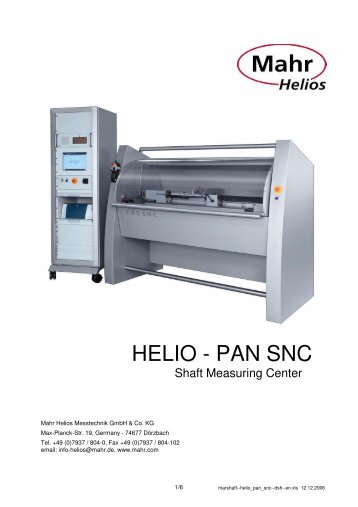 HELIO - PAN SNC - BC MacDonald & Co.