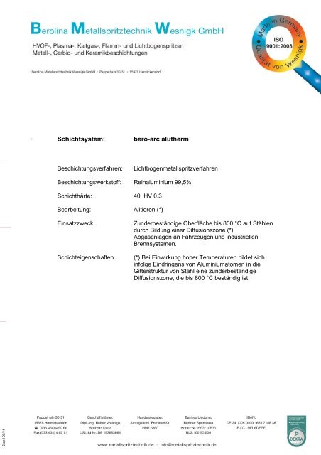 Download: Schichtsysteme bero-arc.pdf - Kompetenznetz Mittelstand