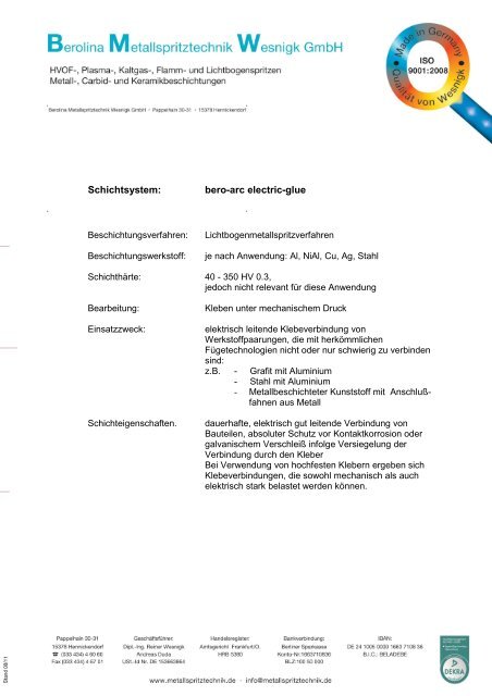 Download: Schichtsysteme bero-arc.pdf - Kompetenznetz Mittelstand